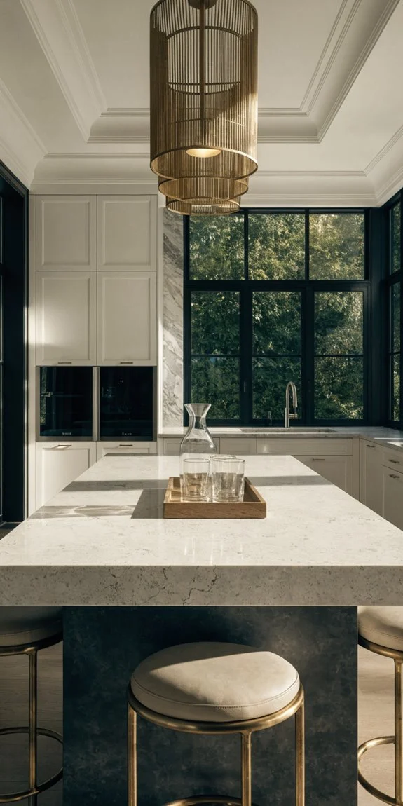 minimalist kitchen island elegance