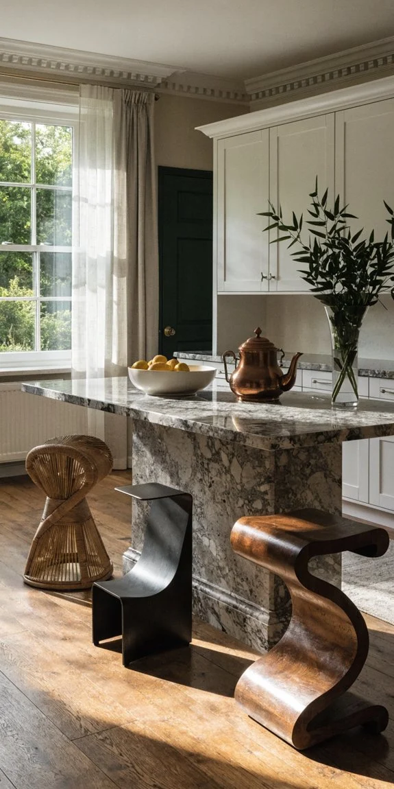 mix of unique mismatched stools