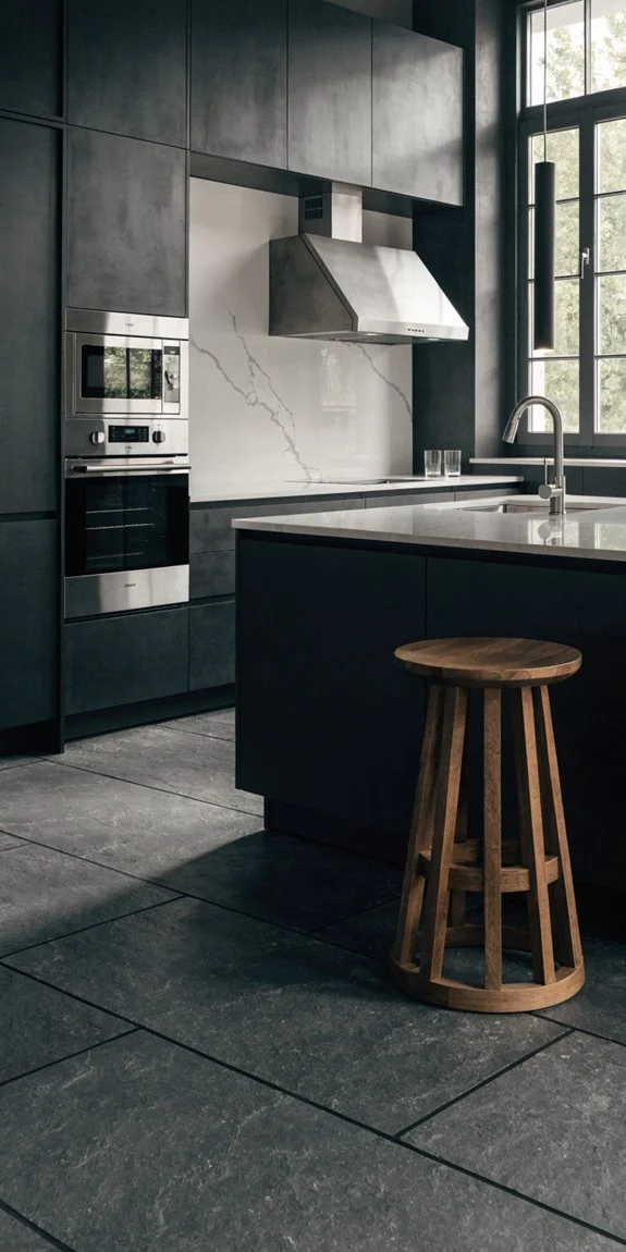modern minimalism with integrated appliances