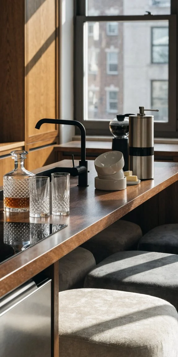 multi functional breakfast bar with storage