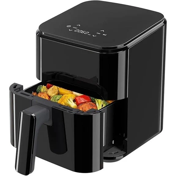 NEWBULIG 3 Qt Air Fryer with Auto Shutoff Easy Touchscreen