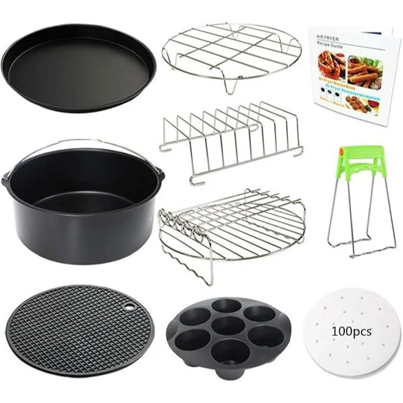 9-Inch Air Fryer Accessories Kit for Large Sizes
