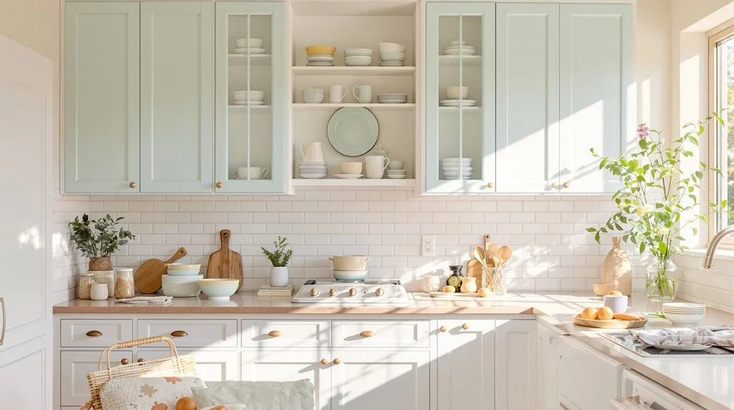 pastel kitchen ideas cheerful softness
