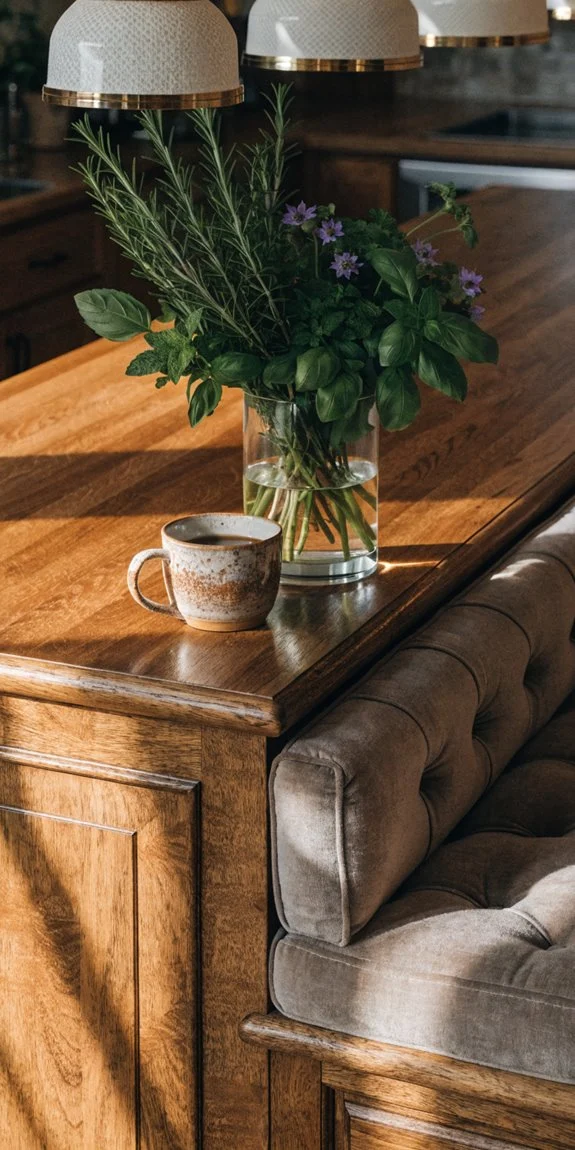 plush textured upholstered benches