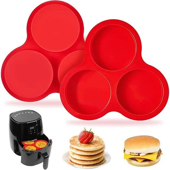 Puyeipt 2 Pack Muffin Top Pans Silicone Egg Molds