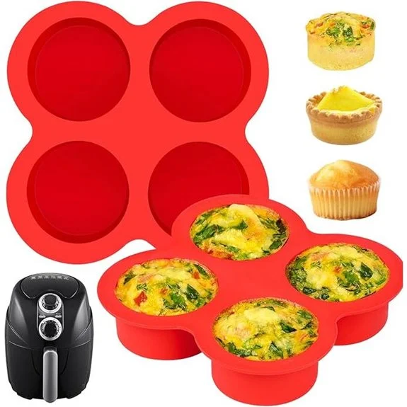 Puyeipt 2-Pack Egg Bite Molds for Air Fryer