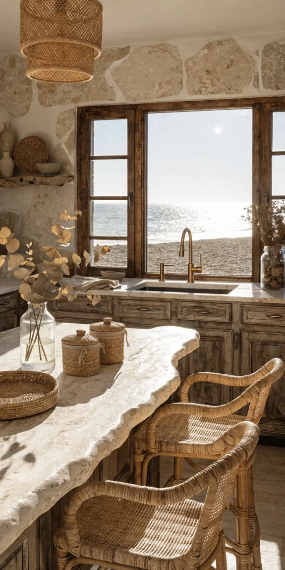 reclaimed wood stone countertops