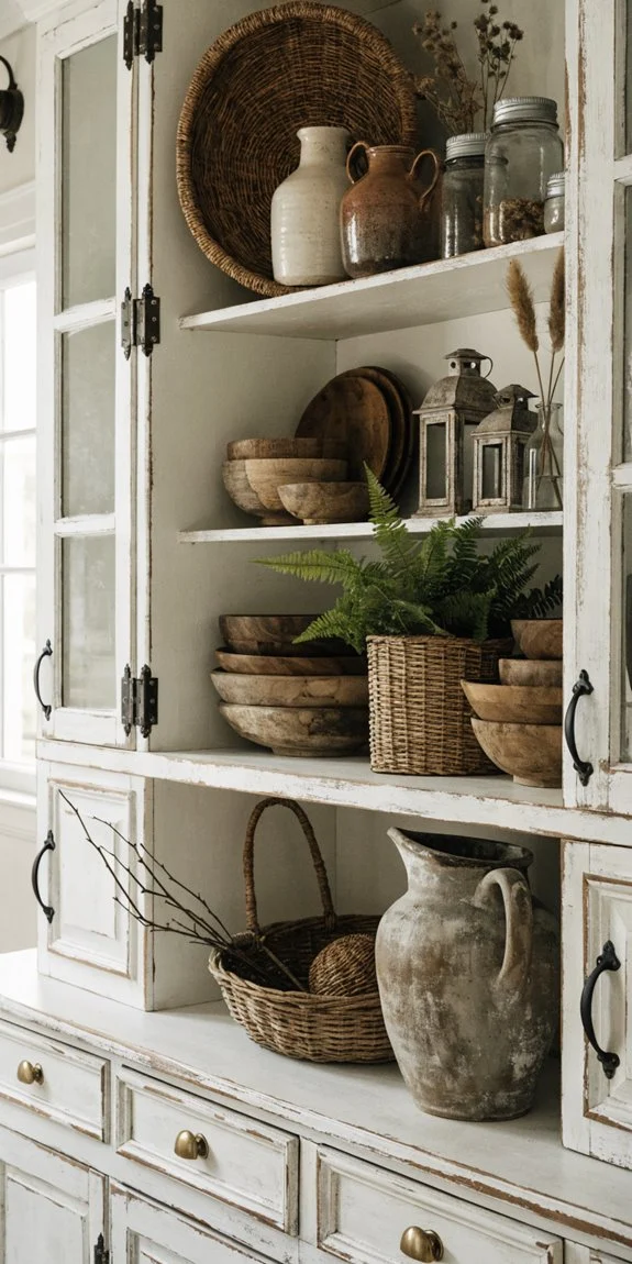 rustic farmhouse kitchen accents