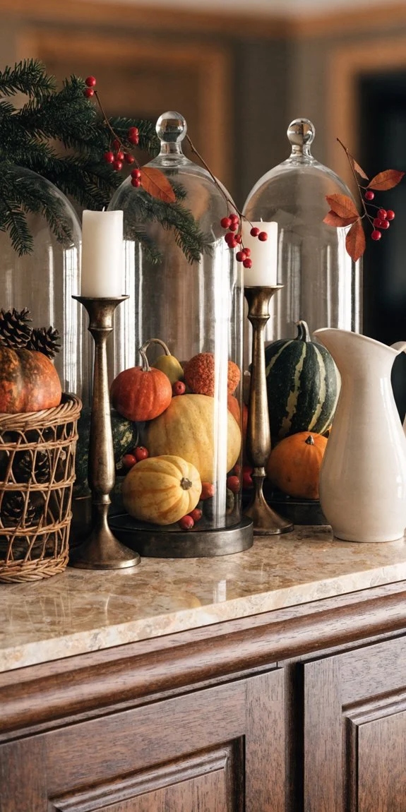 seasonal decor brightens kitchen palette