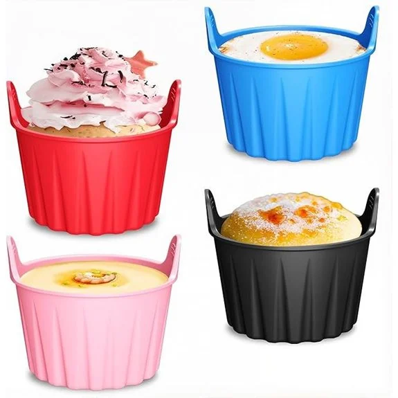 Silicone Air Fryer Cups for Cupcakes & Desserts
