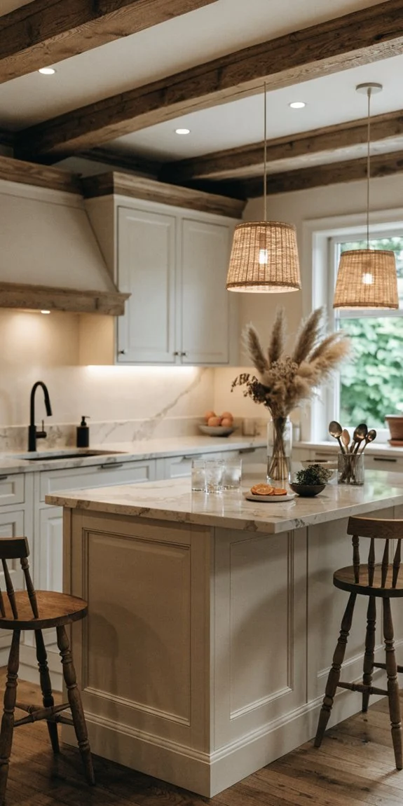 soft lighting warm inviting kitchen