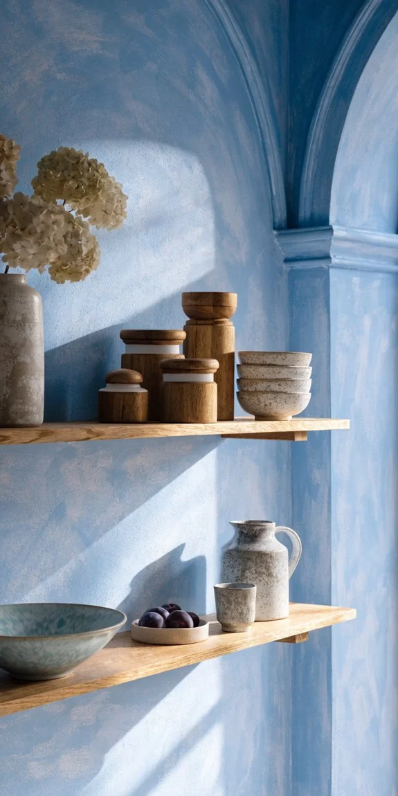 soft pastel blue coziness