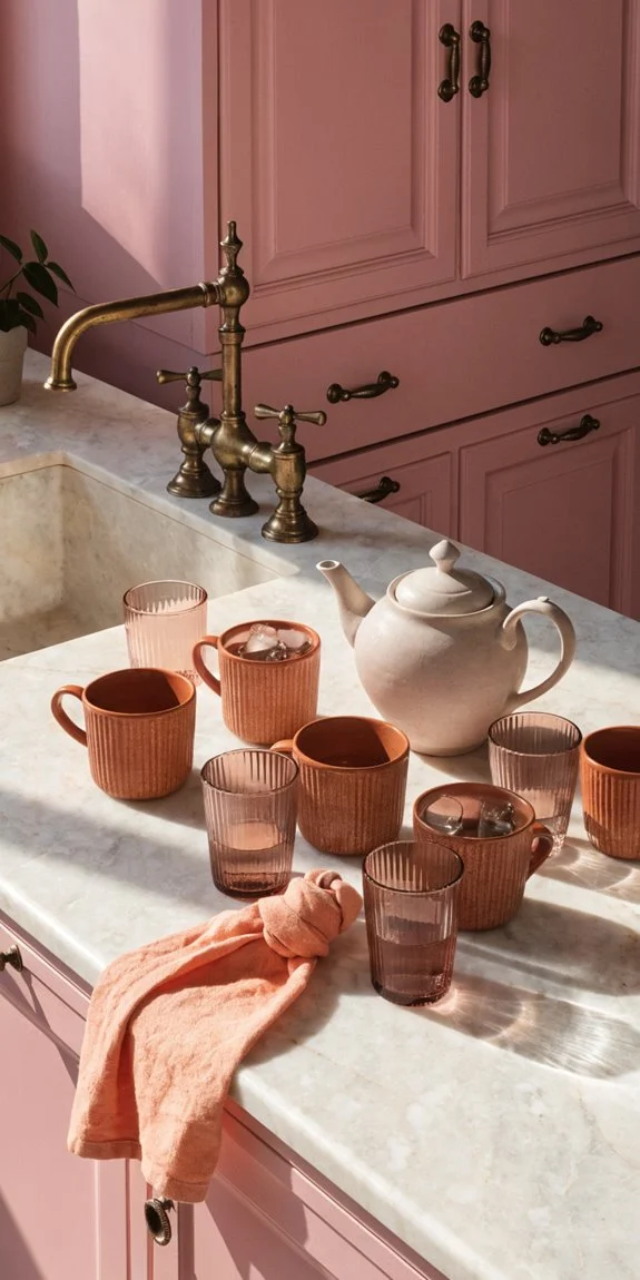 soft pastels create cozy kitchen ambiance