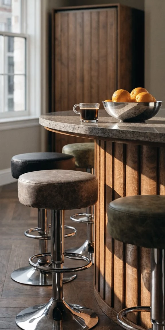 stool height material comfort