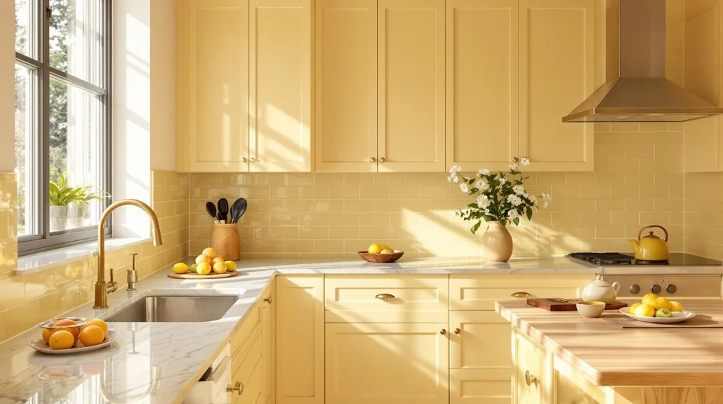 sunny butter yellow kitchen ideas
