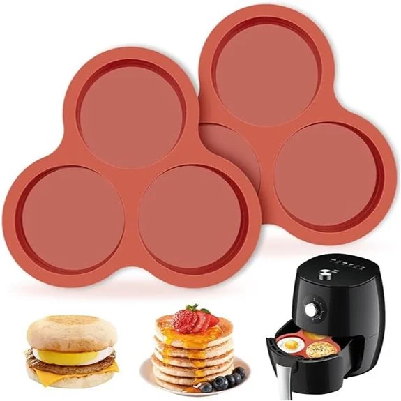 JOERSH 2-Pack Air Fryer Egg Molds 4 Round