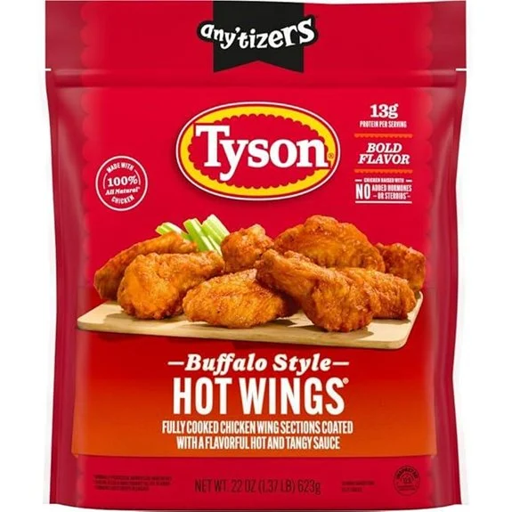 Tyson Any'tizers Buffalo Style Bone-In Chicken Wings 22 oz. (Frozen)