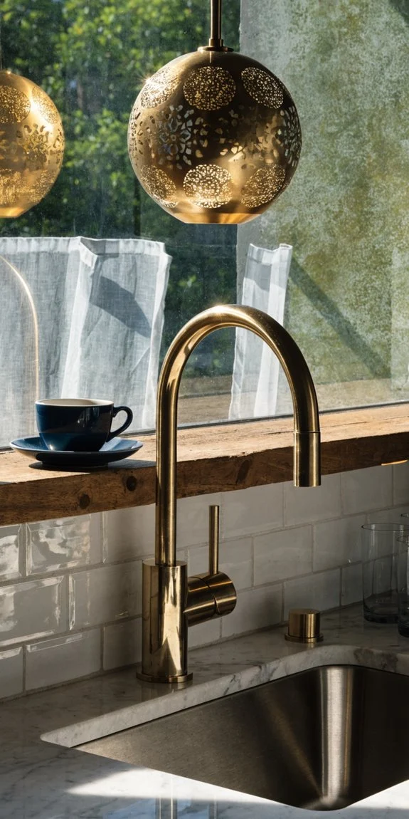 unique pendant light transforms kitchen ambiance