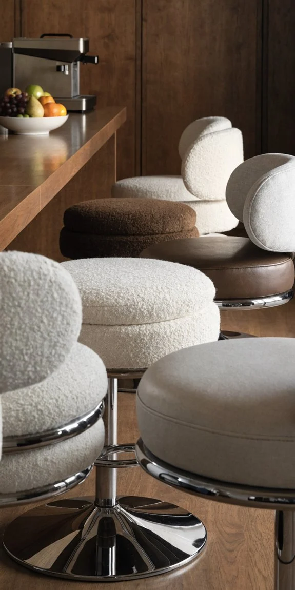 versatile swivel seating for island