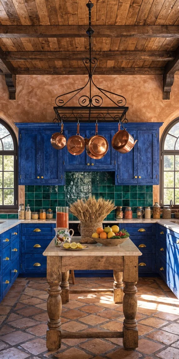 vibrant hacienda kitchen palette