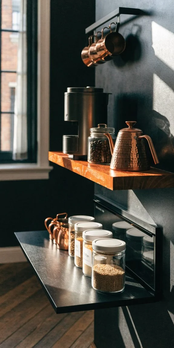 wall mounted zones with compact storage