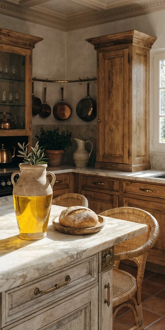 warm mediterranean colors and textures