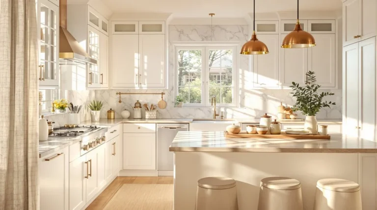 warm white kitchen cozy ideas