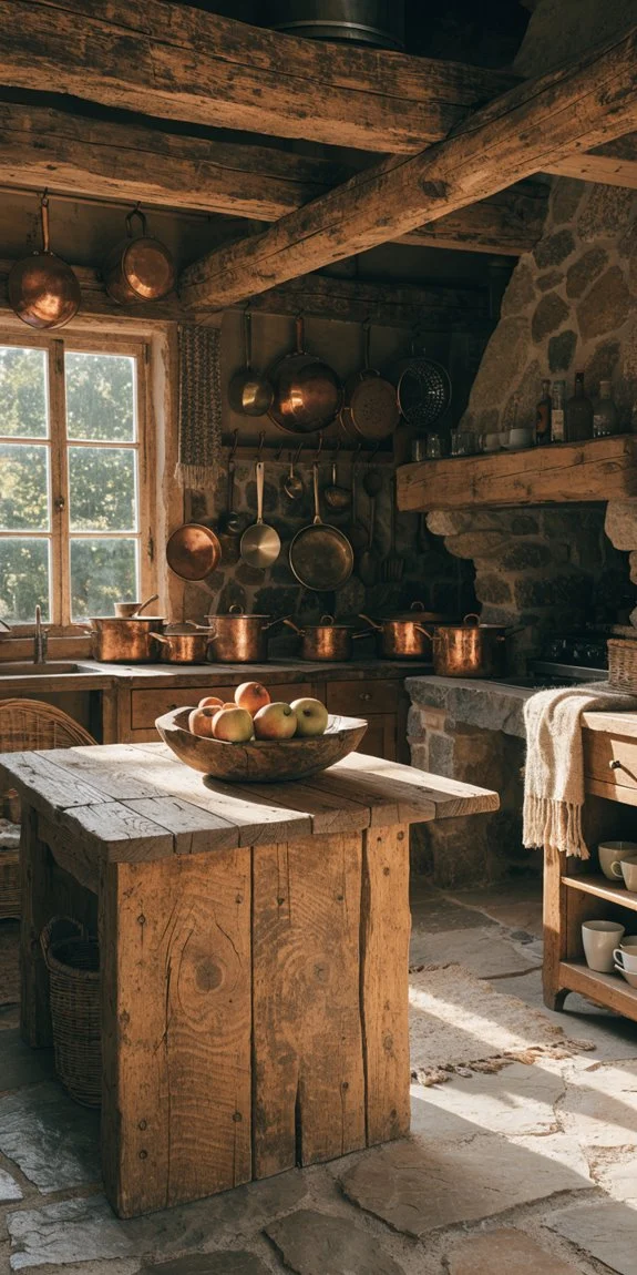 wood and stone create timeless country warmth