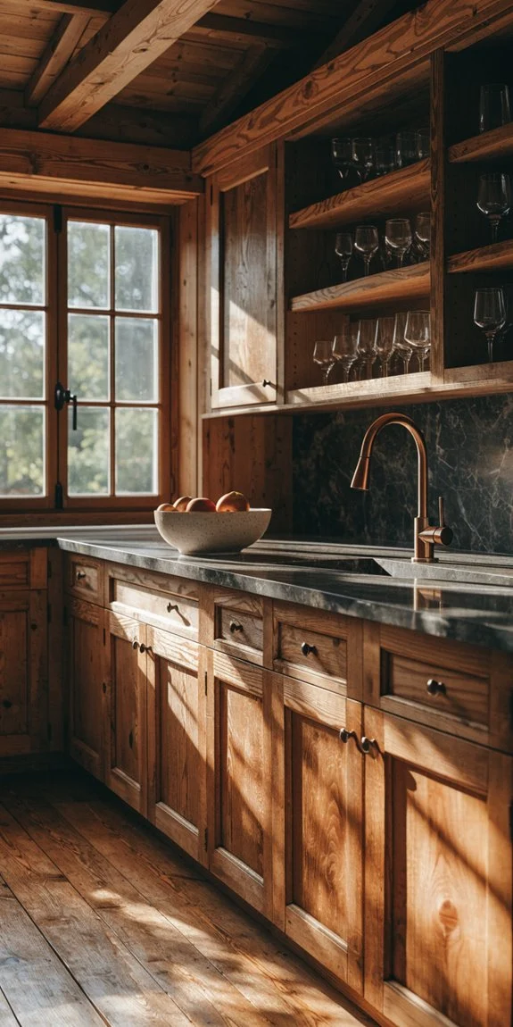 wood flooring adds warmth and texture