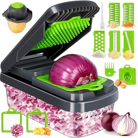 Yusshn 12-in-1 Vegetable Chopper with 7 Blades