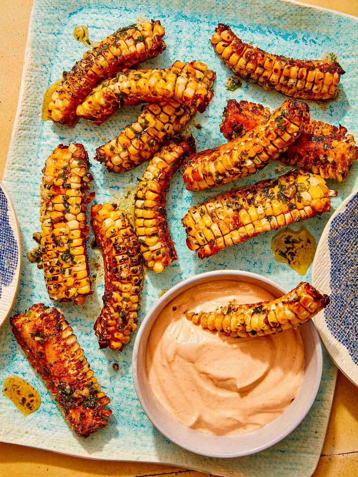 Air Fryer Corn Ribs